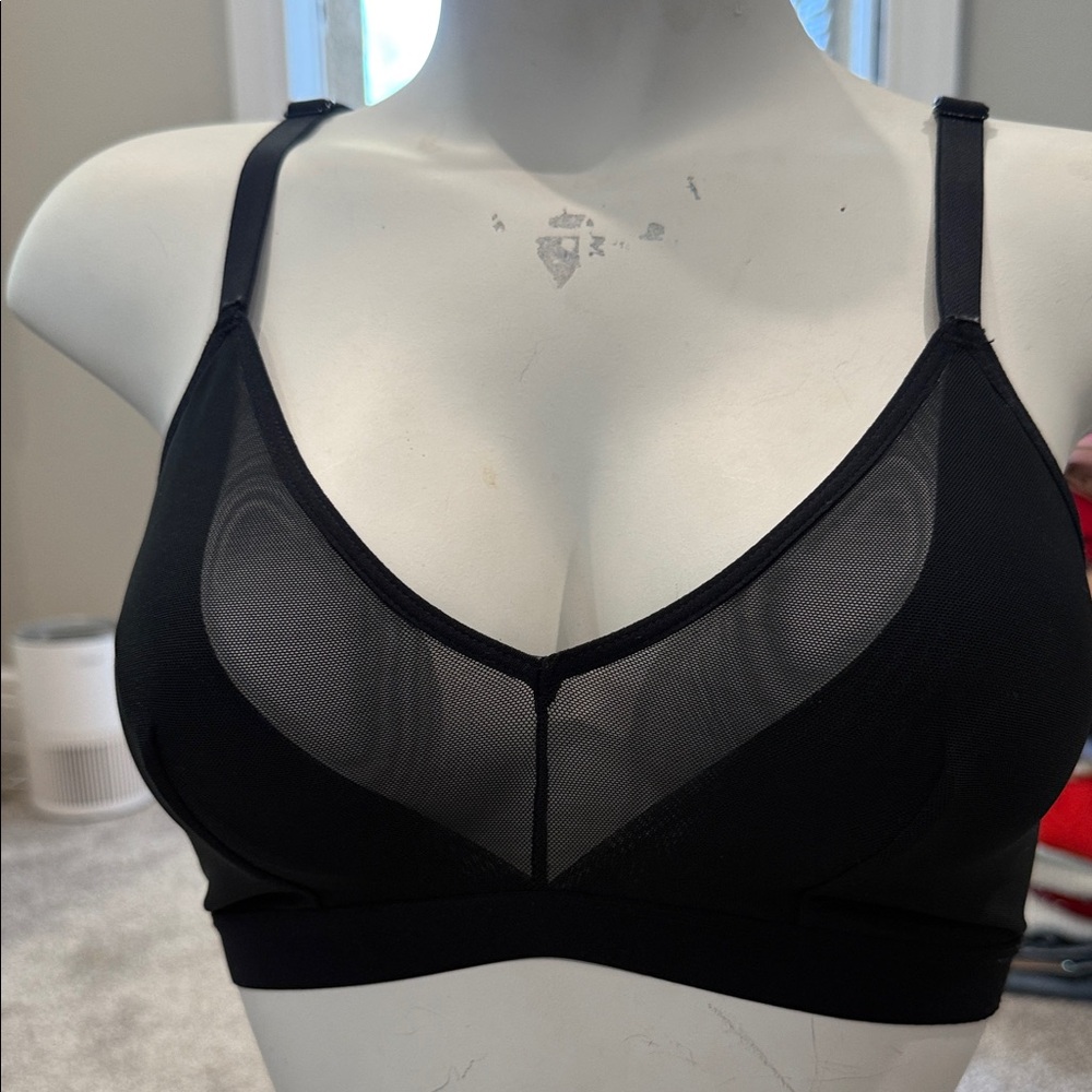 Auden Sheer Black Bralette